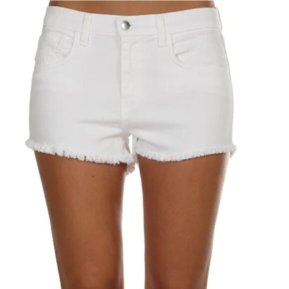 L’Agence Zoe Perfect Fray Hem Denim Shorts - Picture 1 of 6